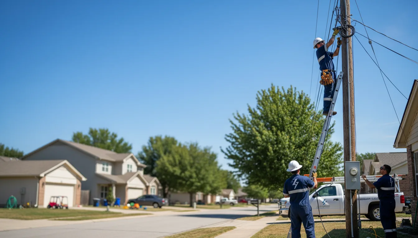 Residential electrician providing installation services in Spangler, PA